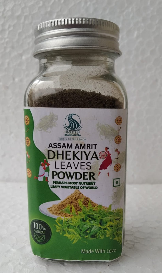 Image of Assam Amrit Dhekiya Leaves Powder from secretsofbrahmaputra.com
