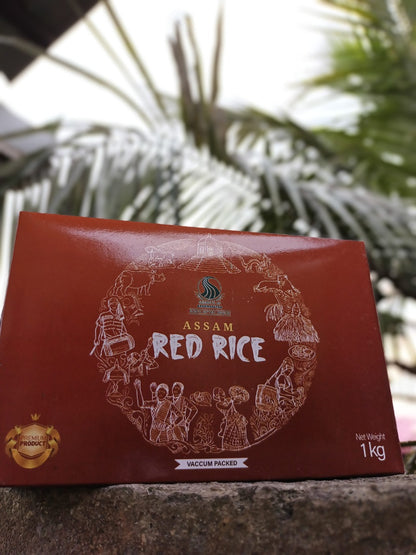 Image of Assam Red Rice. Secrets of Brahmaputra sells natural, organic and healthy food that includes organic rice, spices, pickles, teas, bamboo products and other natural items.