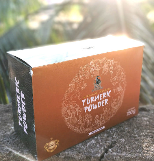 Image of Meghalaya Lakadong Turmeric Powder. Secrets of Brahmaputra sells natural, organic and healthy food that includes organic rice, spices, pickles, teas, bamboo products and other natural items.   