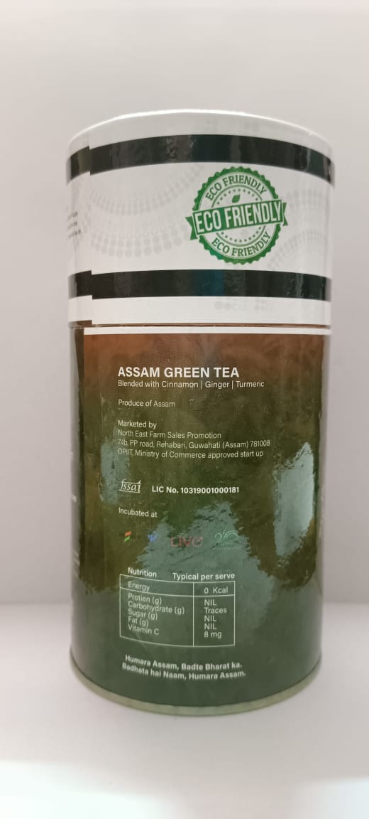 Image of Assam green tea blended with cinnamon ginger turmeric reduces stress. It helps in losing weight and is a good source of vitamins and minerals. Secrets of Brahmaputra sells natural, organic and healthy food that includes organic rice, spices, pickles, teas, bamboo products and other natural items from the North East of India.