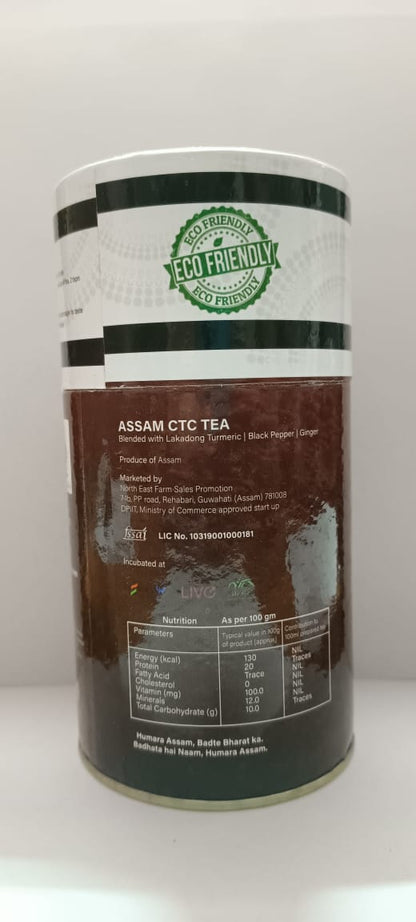 Image of Assam ctc tea blended with lakadong turmeric black pepper ginger hydrates the body. It burns fat and is full of antioxidants. It also boosts immunity. Secrets of Brahmaputra sells natural, organic and healthy food that includes organic rice, spices, pickles, teas, bamboo products and other natural items from the North East of India.